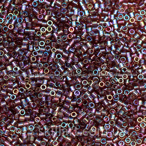 Бисер DBS-1244 Miyuki Delica Beads 15/0 (радужный, лиловый)